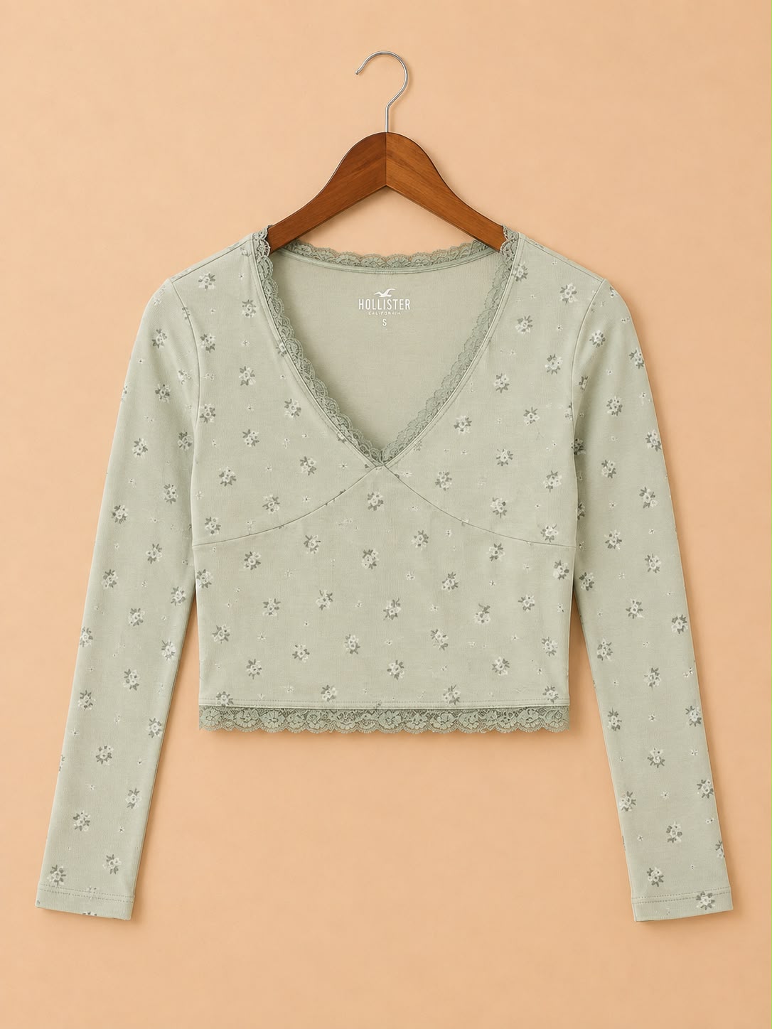 Sage Green Crop Top