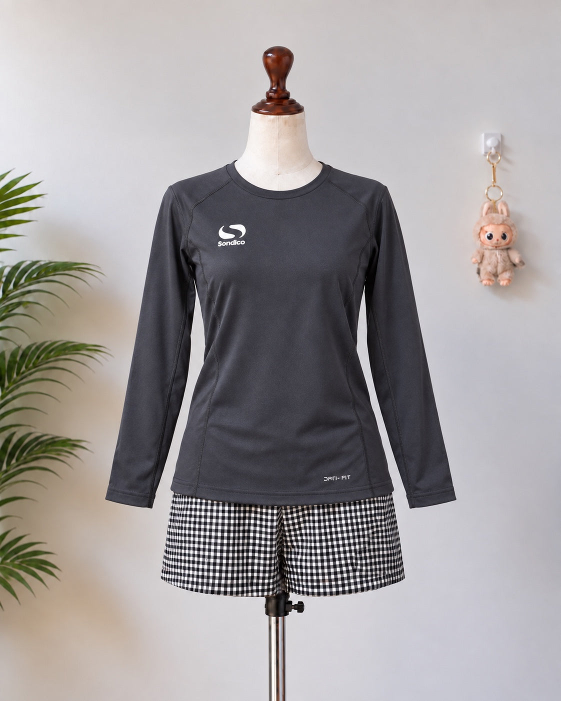 Black Sondico Long Sleeve Sports Top
