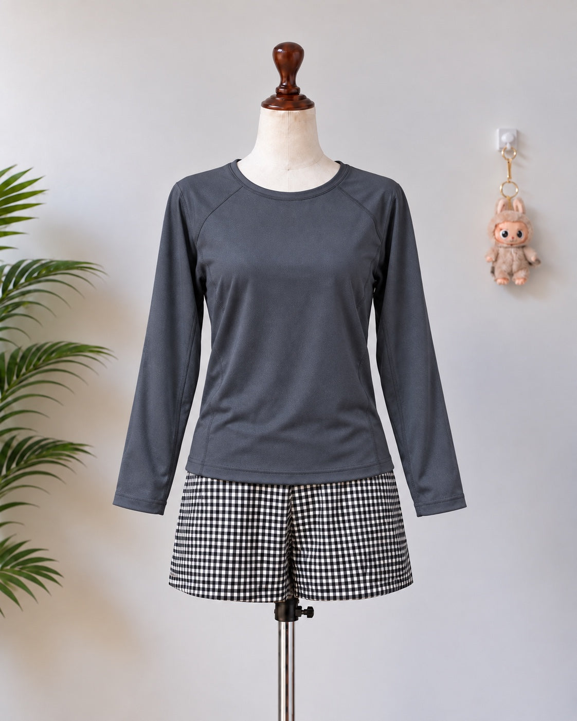 Navy Blue Short Sleeve Top