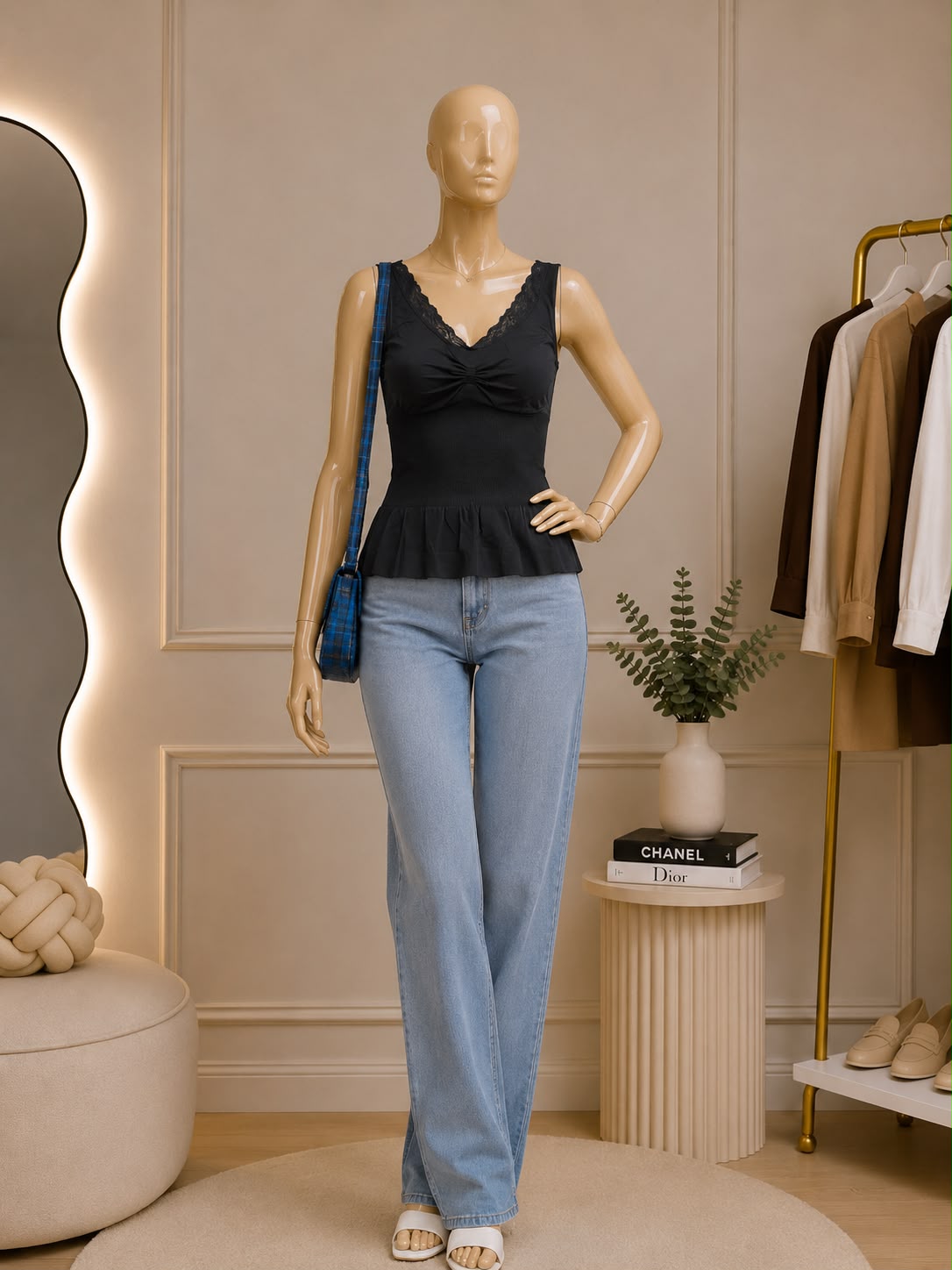 Black Sleeveless Top