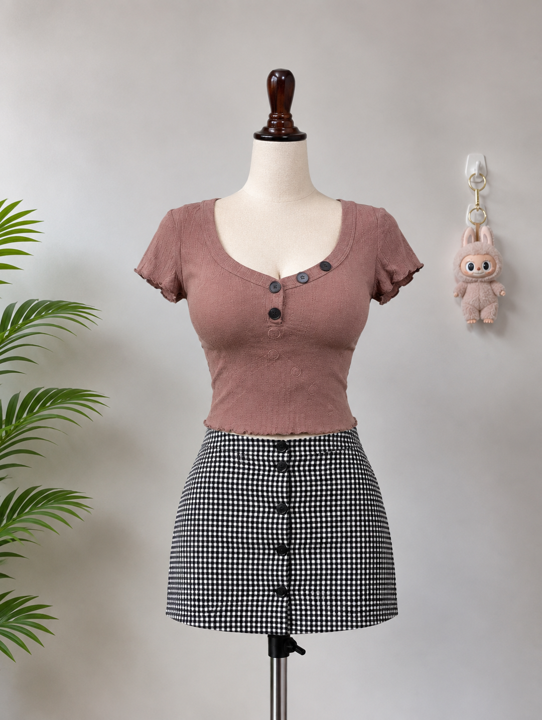 Dusty Pink Crop Top
