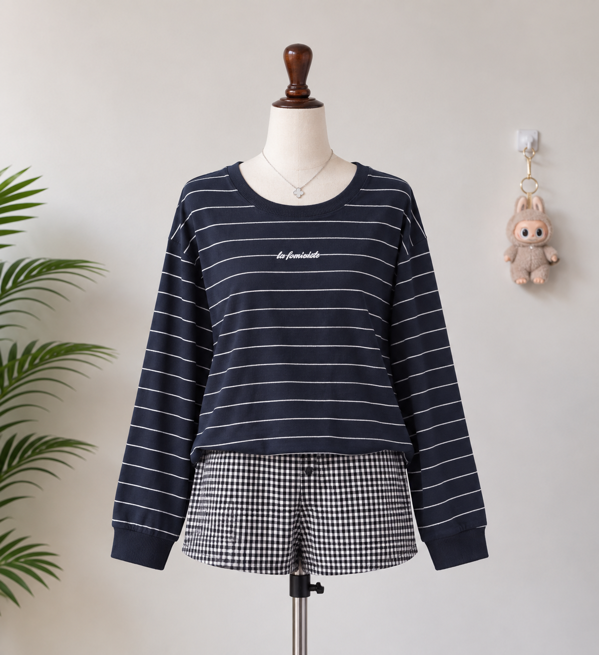 Navy Stripe Sweatshirt