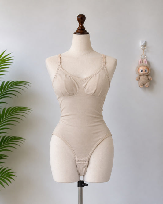 Beige Shapewear Bodysuit