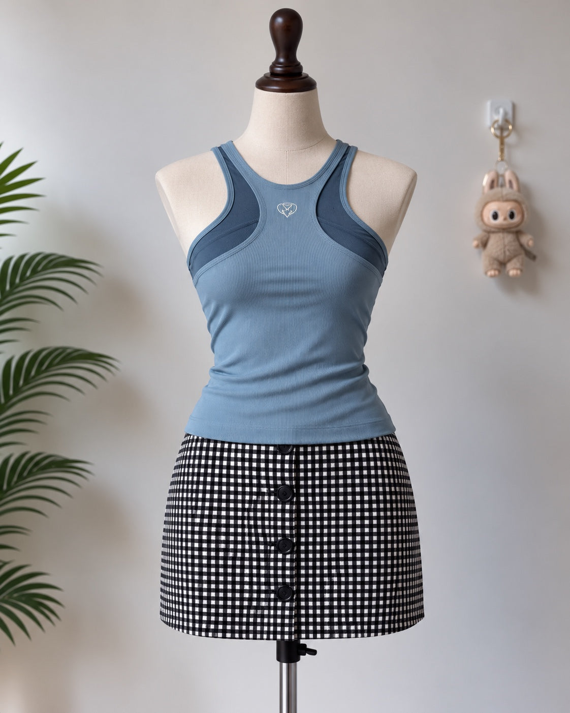 Blue Sports Tank Top N-84