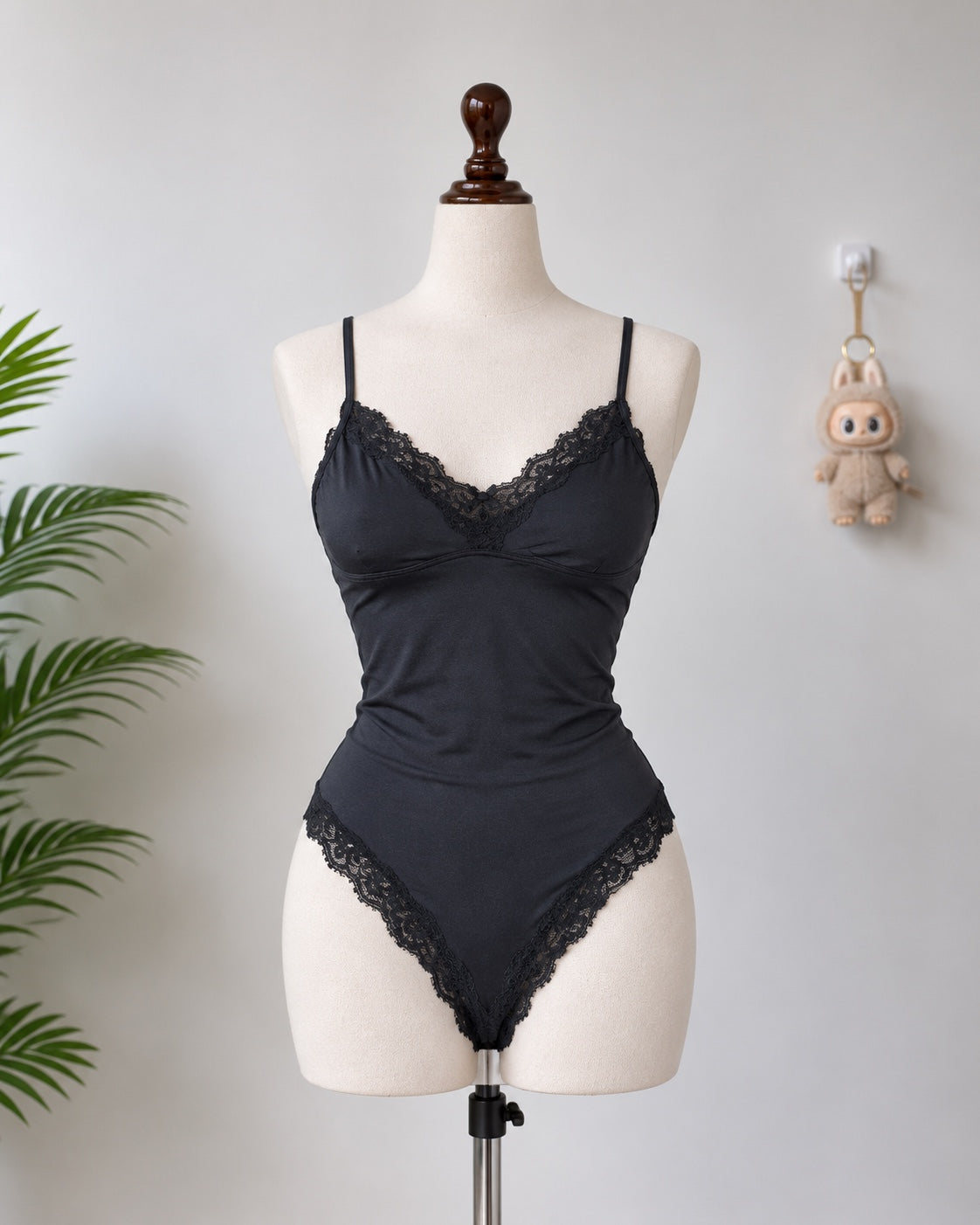 Black Lace Bodysuit N-87
