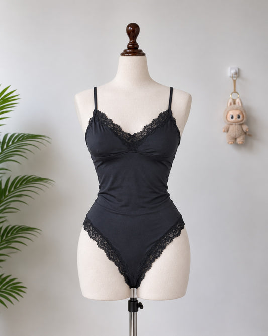 Black Lace Bodysuit N-87
