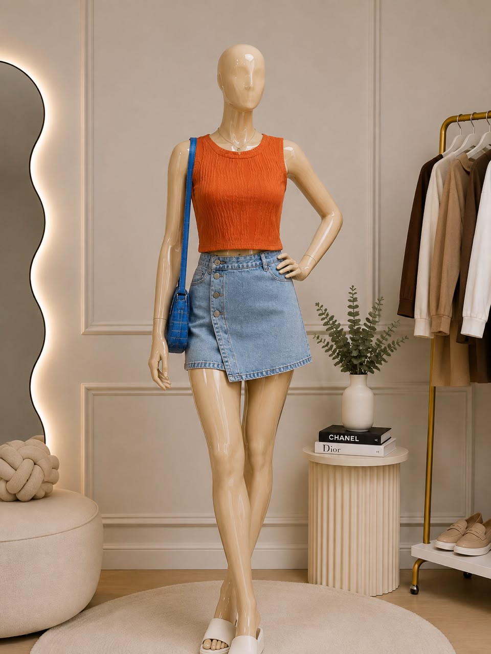 Orange Crop Top