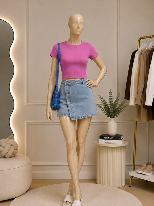 Pink Crop Top