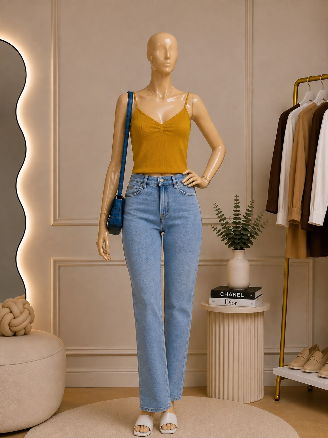 Mustard Cami Top