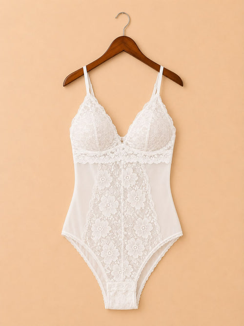 White Lace Bodysuit