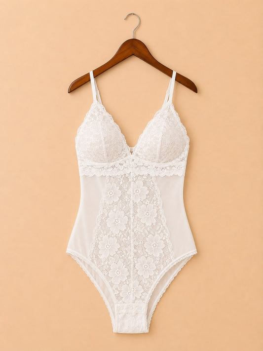 White Lace Bodysuit