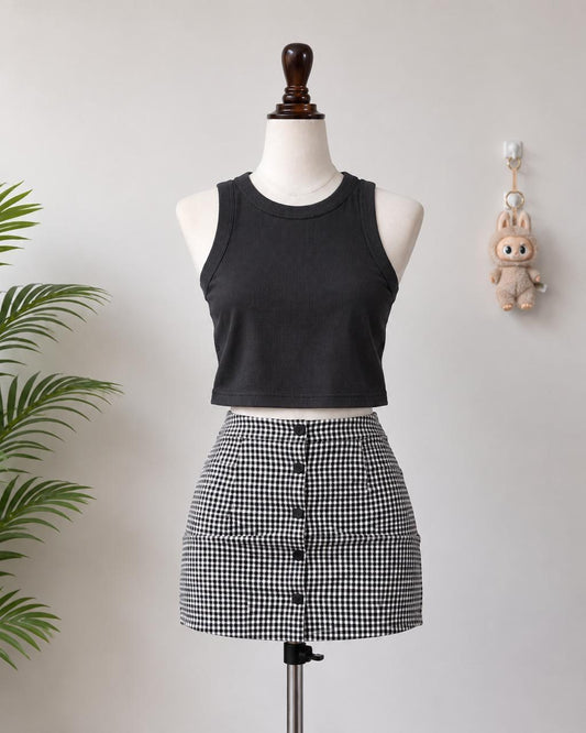 Black Crop Top