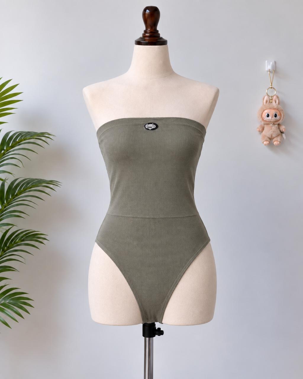 Olive green bodysuit