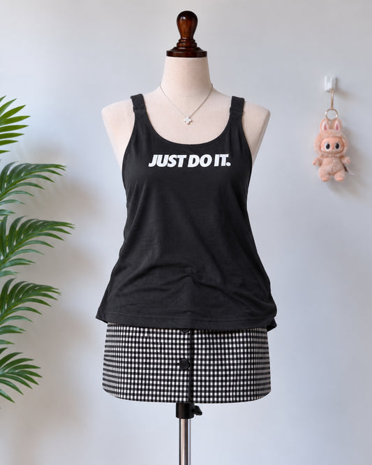 Black Just Do It Tank Top