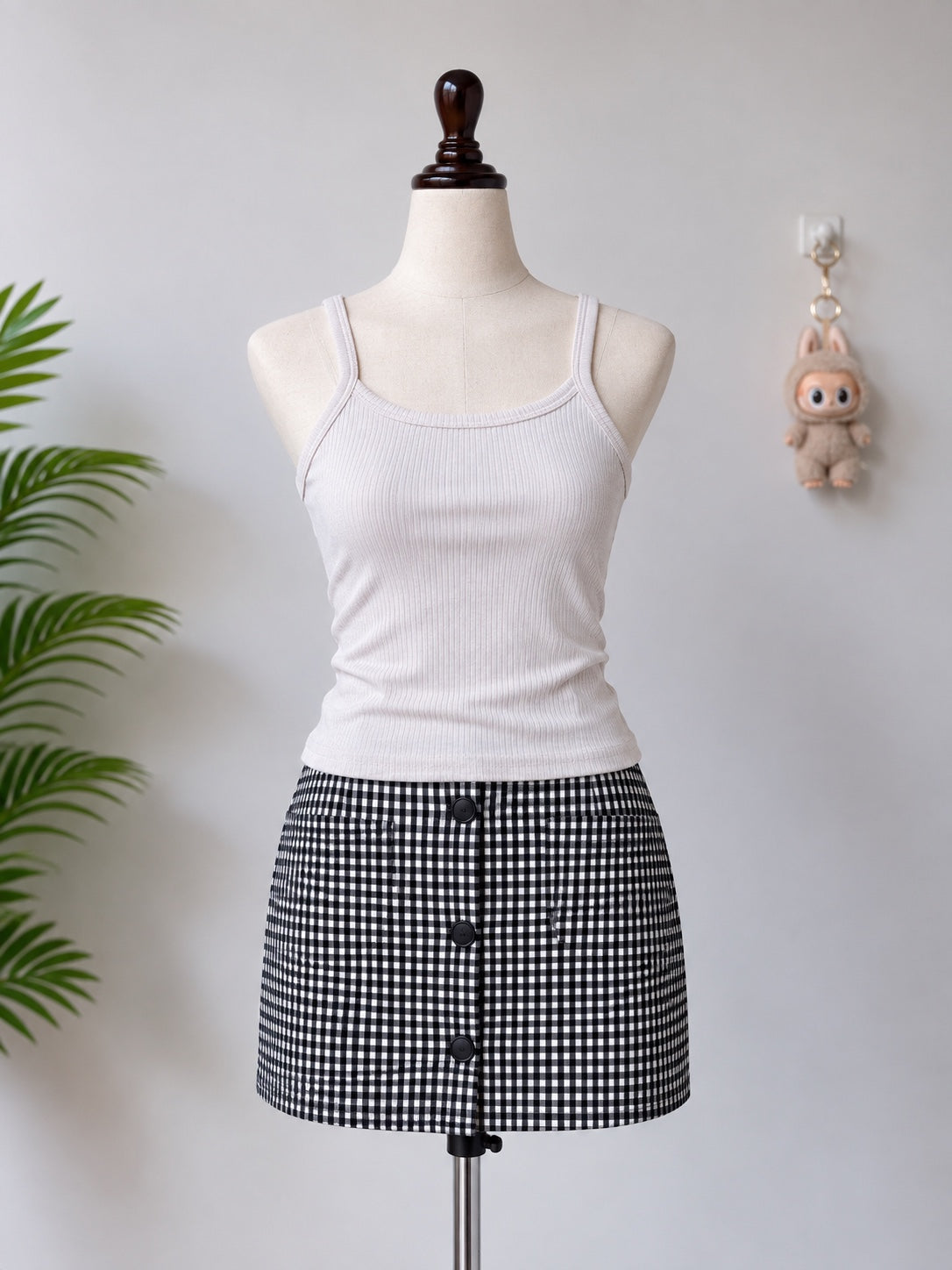 Light ribbed cami tank top