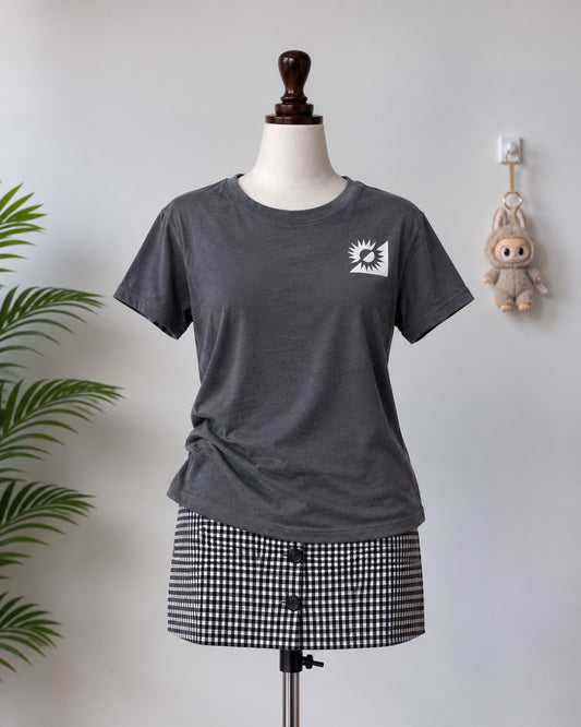 Charcoal graphic t-shirt