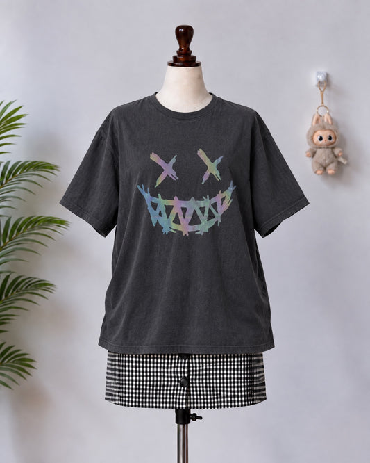 Black Graphic Oversized T-Shirt