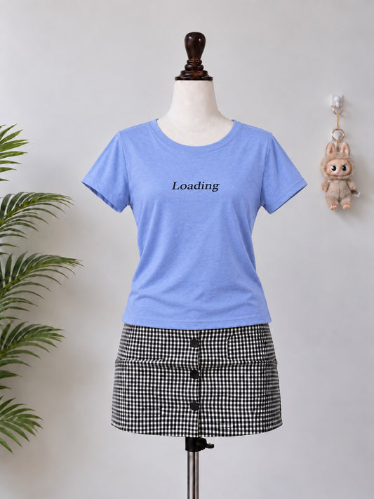 Blue Loading Graphic T-Shirt