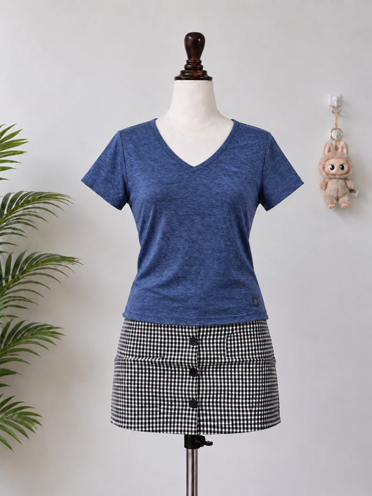 Navy Blue V-Neck T-Shirt