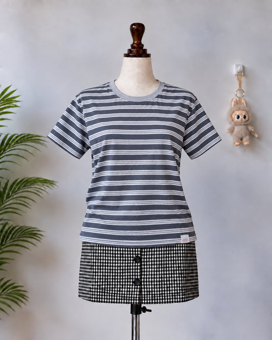 Grey Striped T-Shirt