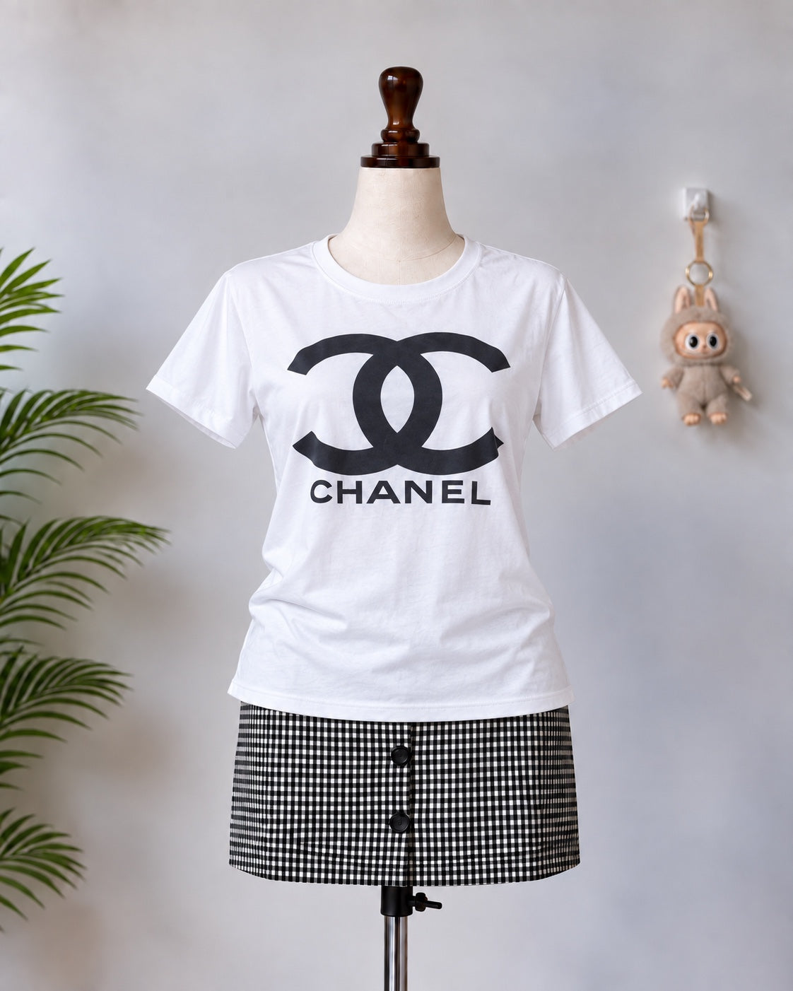 White Logo Graphic T-Shirt