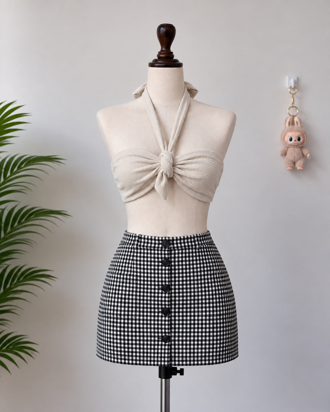 Ivory Tie Halter Top