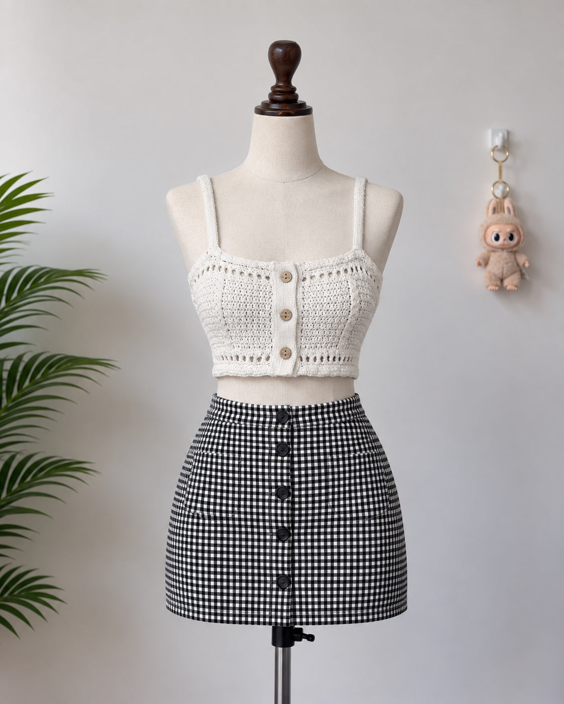 Ivory Crochet Crop Top