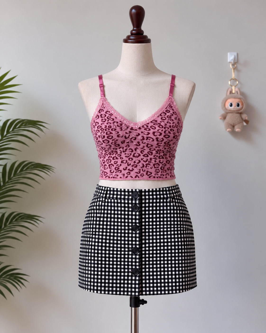 Pink Leopard Camisole