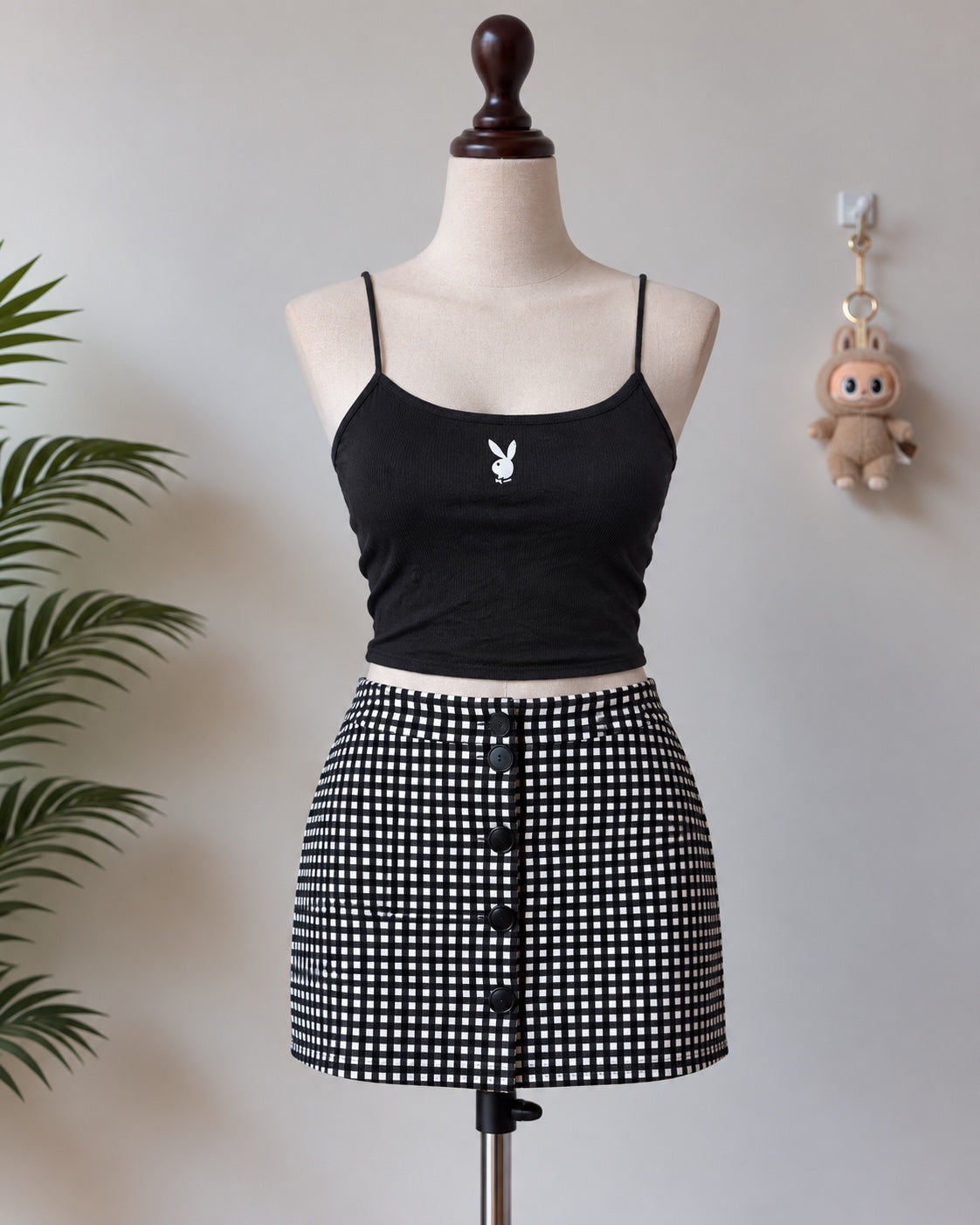 Black Graphic Camisole